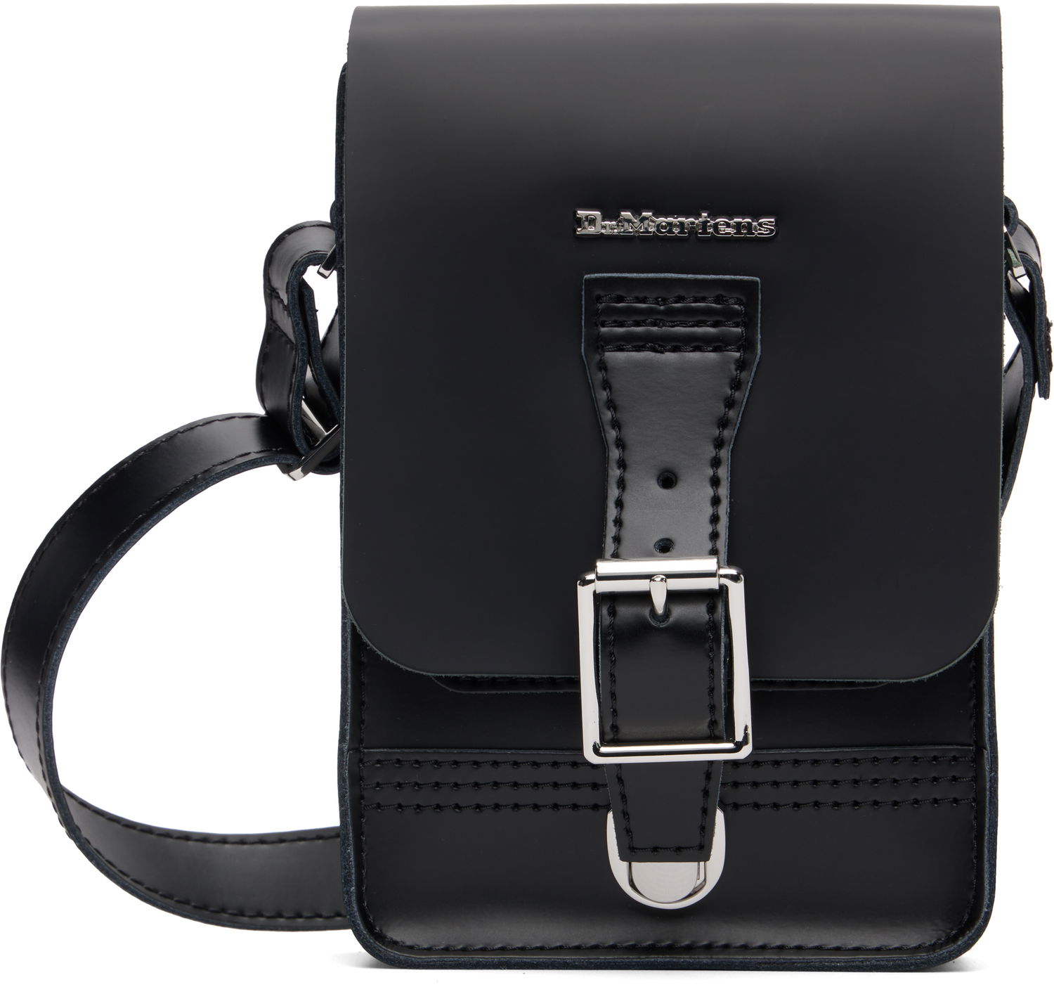 Чанта през рамо Dr. Martens Leather Vertical Crossbody Bag Dr. Martens Черно | AD055001, 0