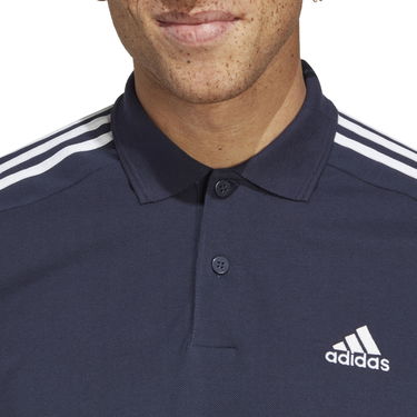 Поло тениска adidas Performance 3-Stripes Polo Shirt Тъмно синьо | IC9311, 4