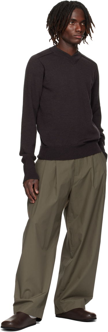 Панталони Studio Nicholson Studio Nicholson Yale Pleated Trousers Зелено | YALE SNM - 788, 3