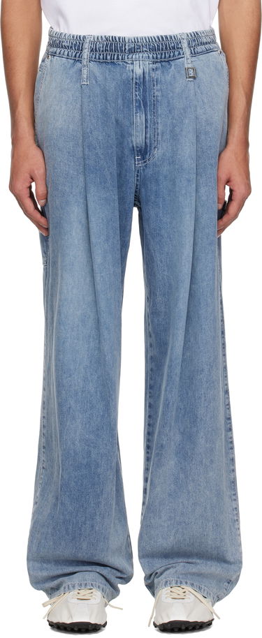 Дънки WOOYOUNGMI WOOYOUNGMI One-Tuck Banding Denim Jeans Синьо | W251PT28, 0