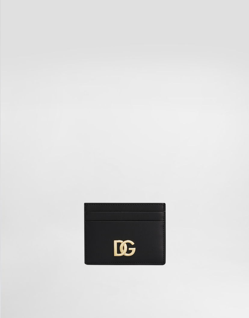 Портфейл Dolce & Gabbana Calfskin Card Holder With Dg Logo Onesize Черно | BI0330AW57680999