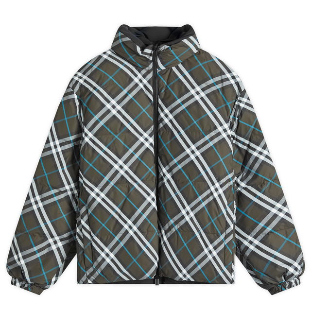 Reversible Check Puffer Jacket