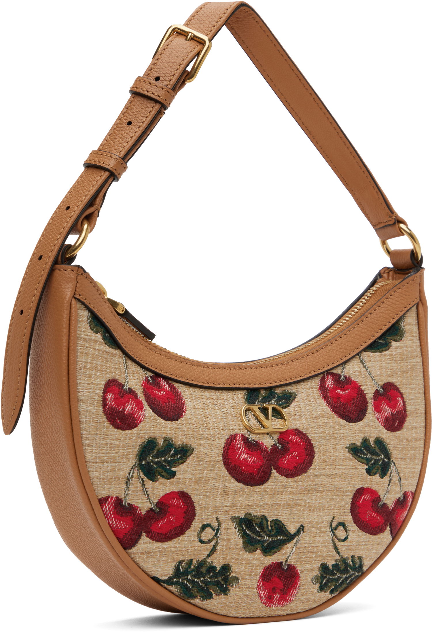 Дамска чанта Valentino Valentino Garavani VLogo Signature Mini Cherryfic Bag Кафяво | 6W0P0AK3CJR, 1
