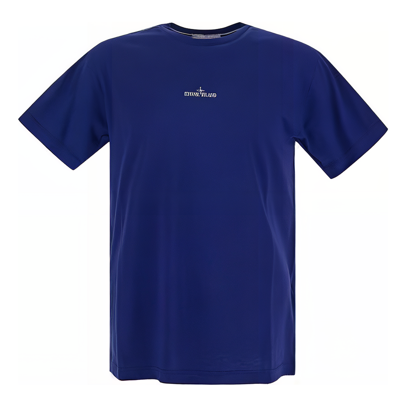 Тениска Stone Island Plain Logo T-Shirt Синьо | 79152NS82-V0022