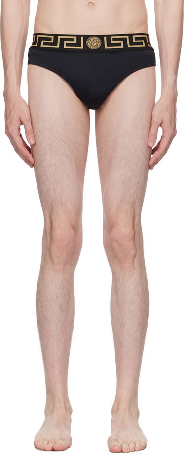 Бански Versace Versace Greca Border Swim Briefs Черно | ABU01025_A232185, 0