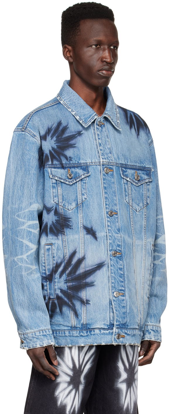 Яке We11done We11done Tie-Dye Denim Jacket Синьо | WD-DJ1-22-356-U-BL, 1
