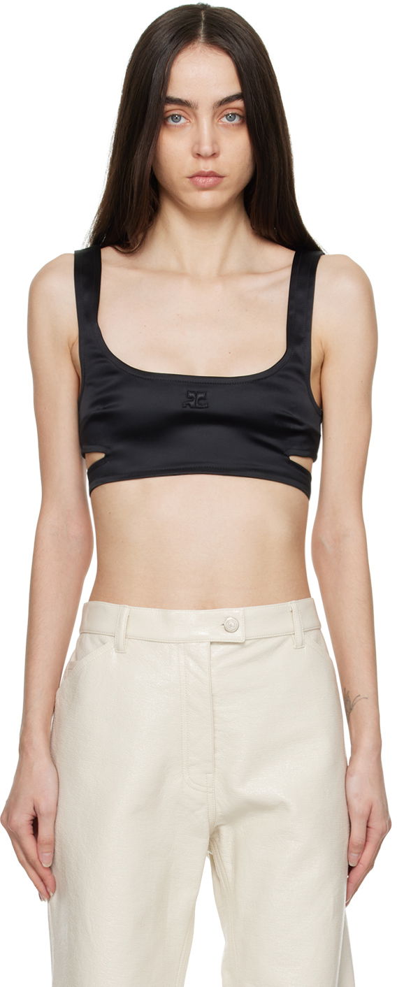 Потник Courrèges Courrèges Cutout Tank Top Черно | 322CBR014AC0017, 0