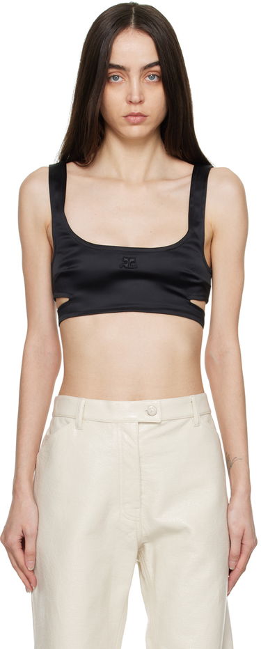 Потник Courrèges Courrèges Cutout Tank Top Черно | 322CBR014AC0017, 0