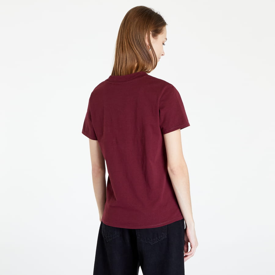 Тениска GUESS Eco Triangl Logo T-Shirt Бургунди | W2BI69K8FQ1-A502, 1