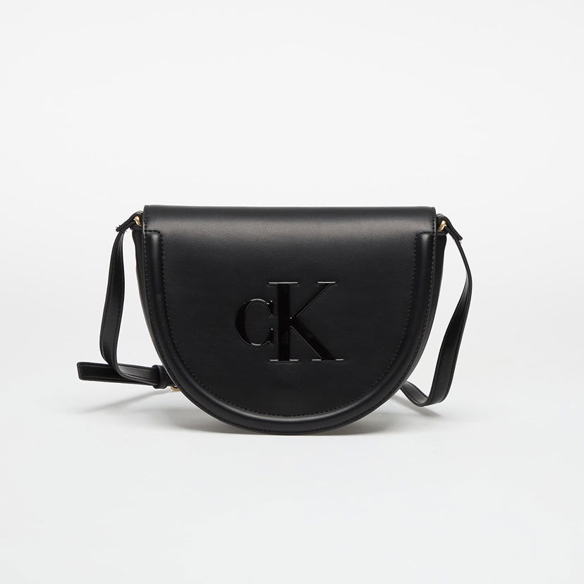 Чанта през рамо CALVIN KLEIN Calvin Klein Bold Saddle Crossbody Bag Черно | LV04F3221G UB1