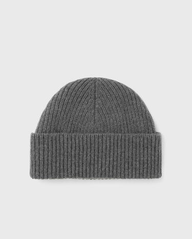 Шапка AMI AMI De Coeur Ribbed Knit Beanie Сиво | UBO006.018-0504, 1
