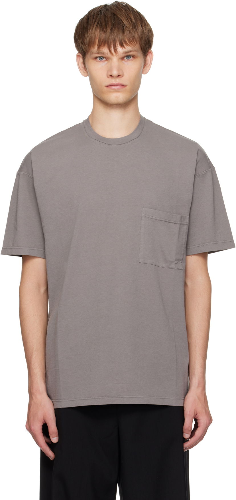 Тениска The Row The Row Niels Pocket T-Shirt Сиво | 1112-K569