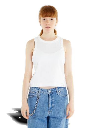 Потник CALVIN KLEIN Tab Rib Tank Top Бяло | J20J221055 YAF