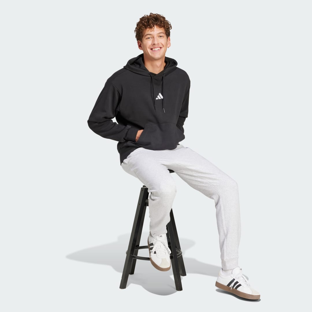 Суитчър adidas Performance Essentials Feel Cozy Terry Hoodie Черно | JE3849, 1