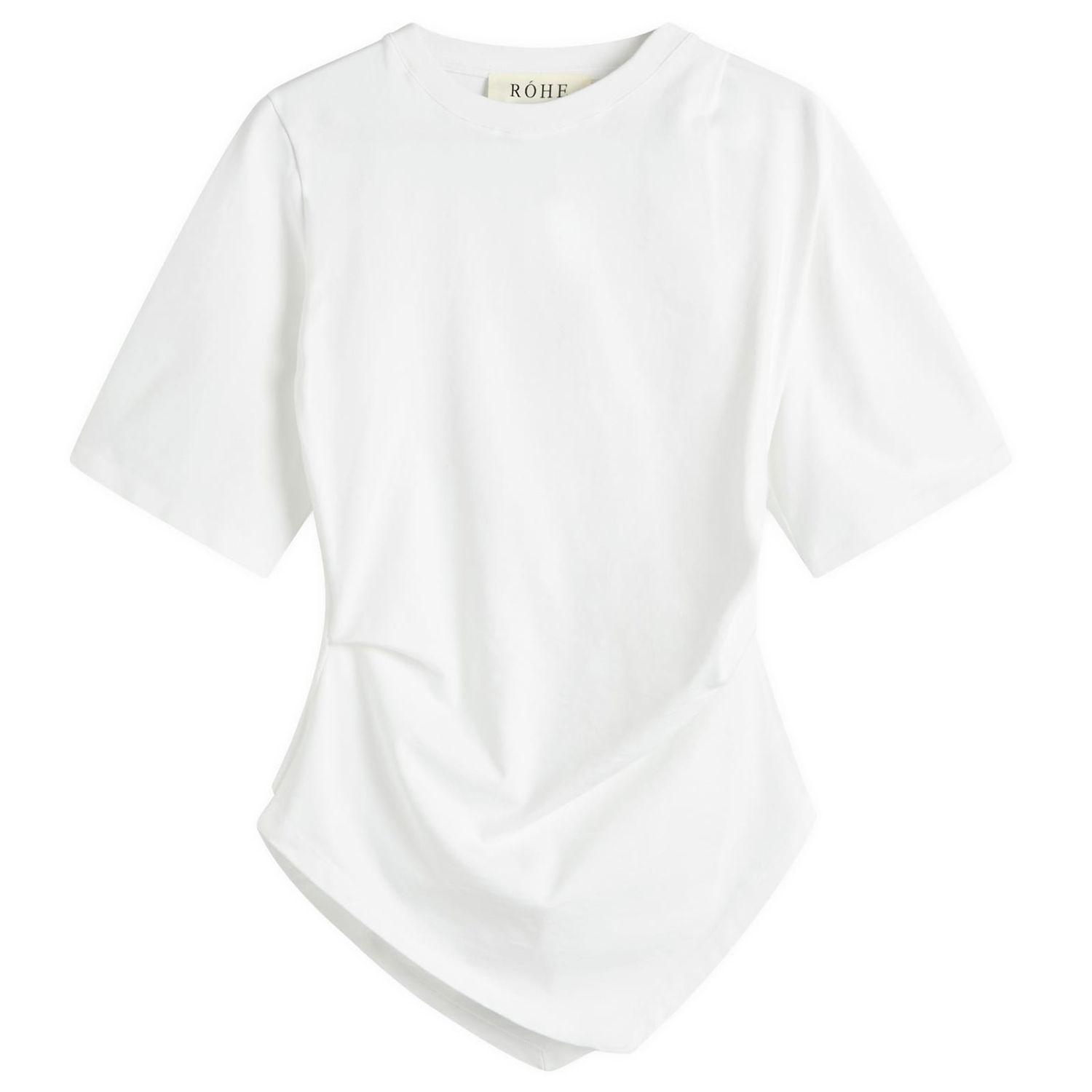 Тениска Róhe Re-Invented Twisted T-Shirt Бяло | 416-20-206, 0