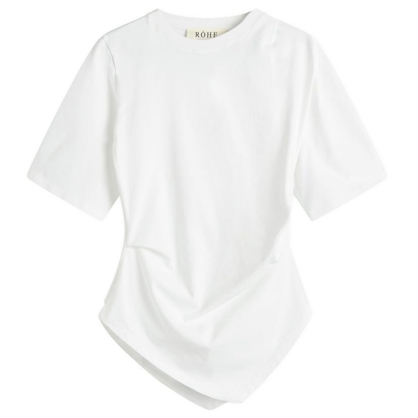 Тениска Róhe Re-Invented Twisted T-Shirt Бяло | 416-20-206