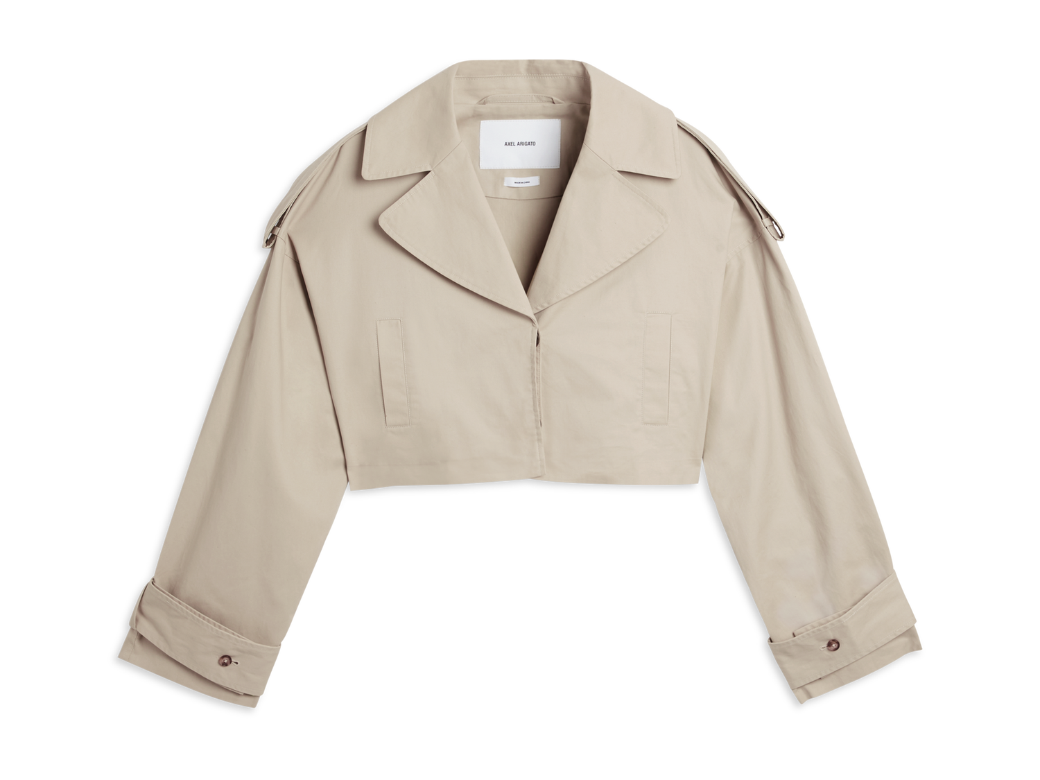 Палта AXEL ARIGATO Gaia Cropped Trench Coat Бежово | A2130001, 1