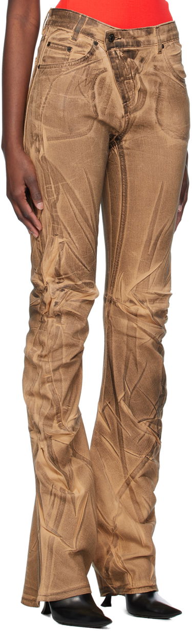 Дънки Ottolinger Ottolinger Exclusive Ruched Jeans Кафяво | 1701708, 1