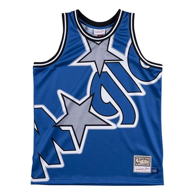 Потник Mitchell & Ness Mitchell & Ness Orlando Magic Big Face Jersey Синьо | MSTKBW19068-OMAROYA, 0