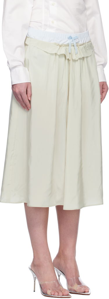 Пола Maison Margiela Maison Margiela 'Anonymity Of The Lining' Midi Skirt Зелено | S51ME0037 S76632, 1