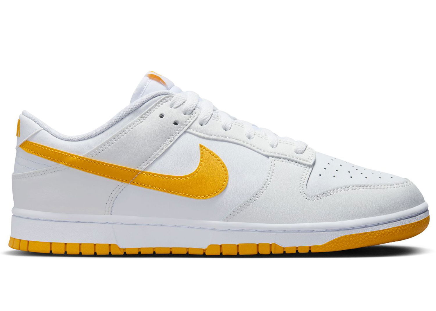Кецове и обувки Nike Dunk Low White University Gold Бяло | DV0831-110, 0