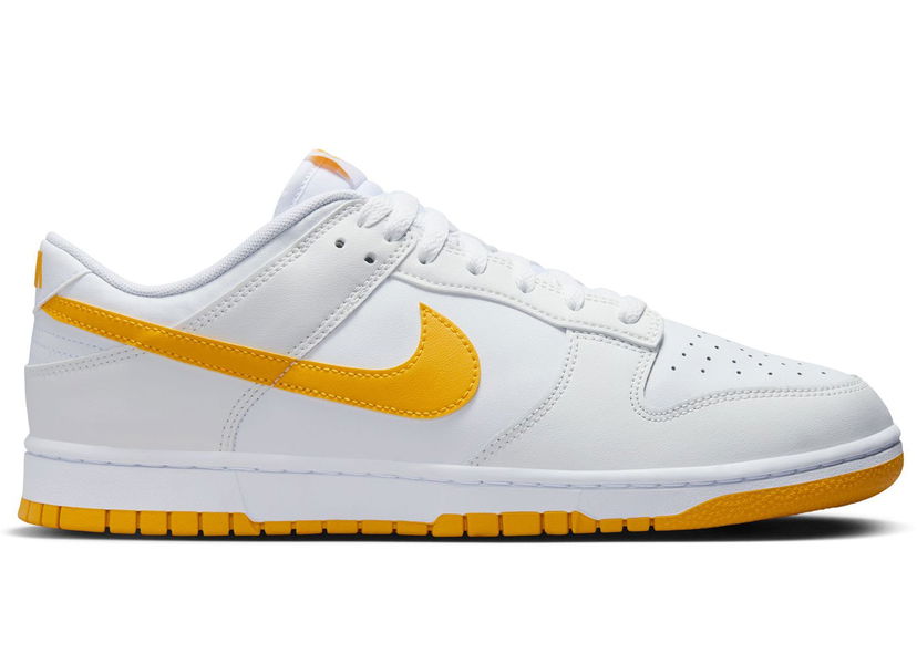 Кецове и обувки Nike Dunk Low White University Gold Бяло | DV0831-110