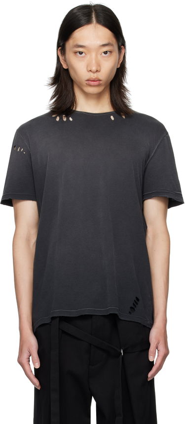 Тениска Ann Demeulemeester Ann Demeulemeester Eternal Eagle Baptist Distressed T-Shirt Черно | B0013414-FA638-098, 0