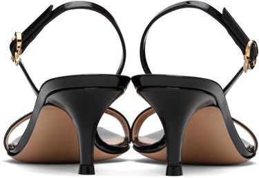 Аксесоари Gianvito Rossi Gianvito Rossi Ribbon Kitten Heel Sandals Черно | G32091-55RIC-VER, 1