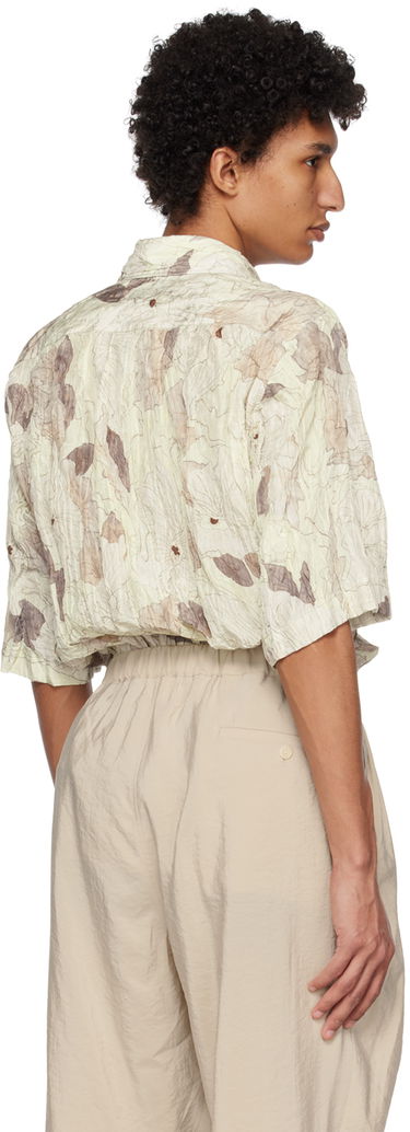 Риза LEMAIRE Lemaire Floral Print Short Sleeve Shirt Жълто | SH1023 LF1055, 2