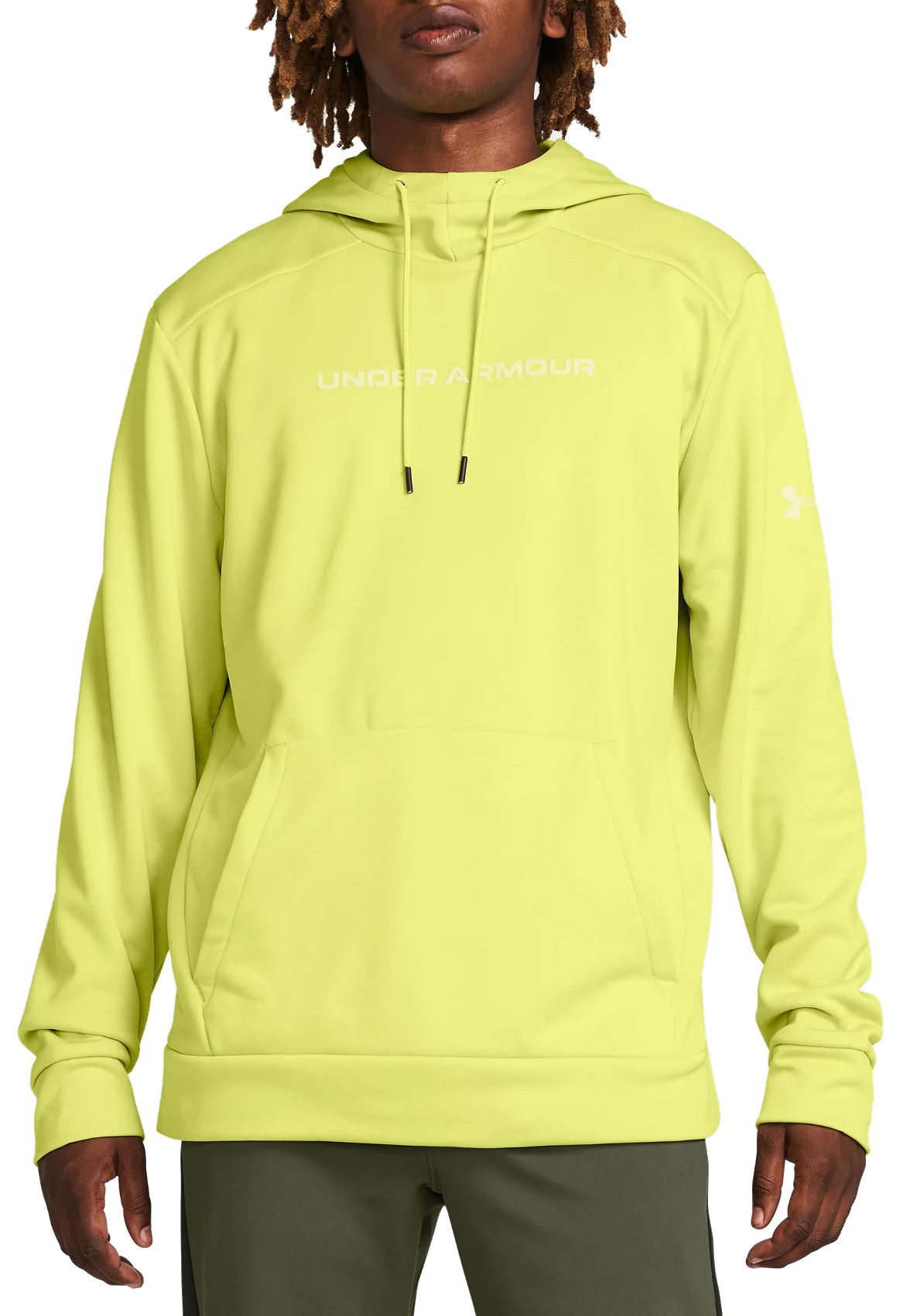 Суитчър Under Armour Armour Fleece® Graphic Wordmark Hoodie Жълто | 1379744-743, 0