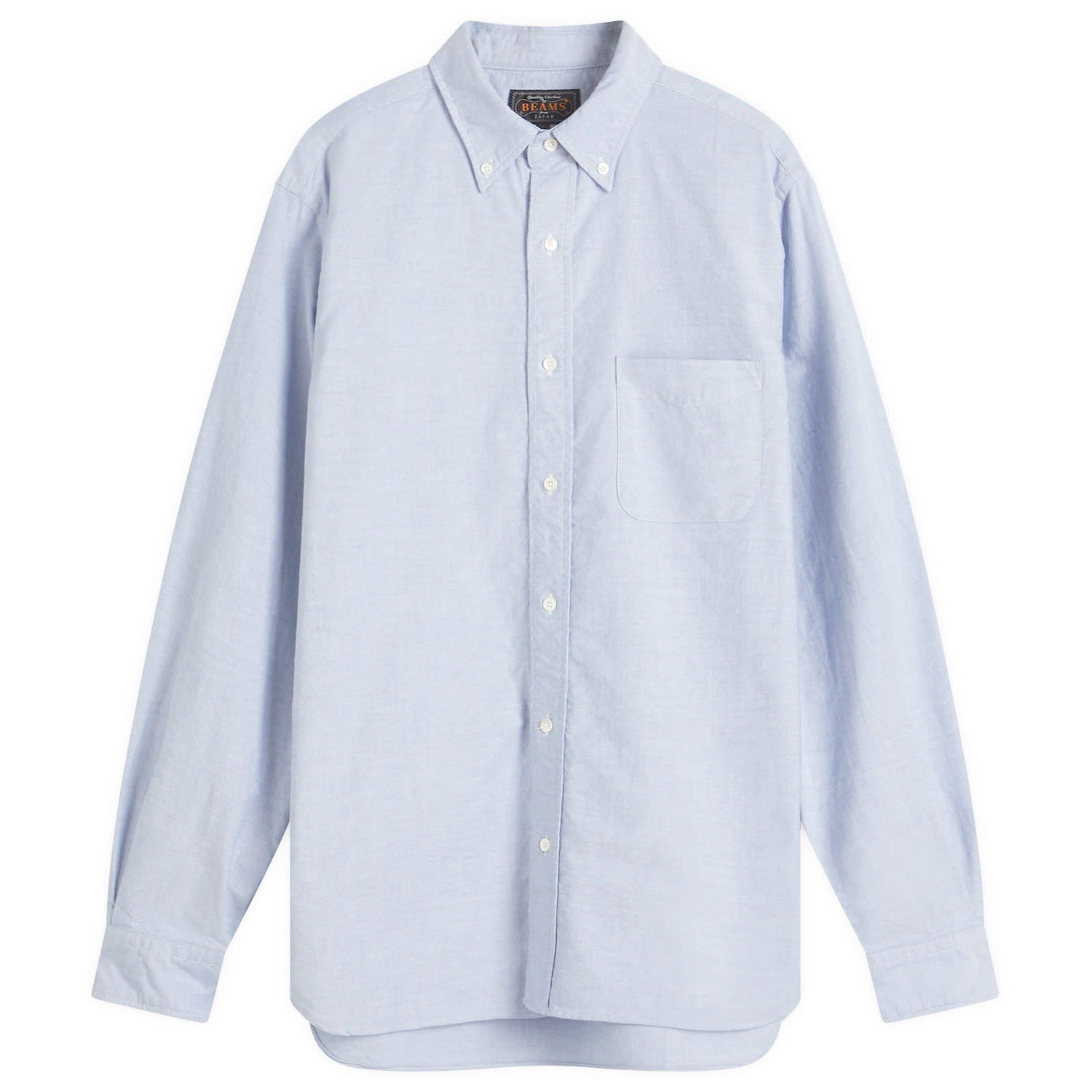 Риза BEAMS Beams Plus Button Down Oxford Shirt, Size Small Синьо | 3811-0011-139-75, 0