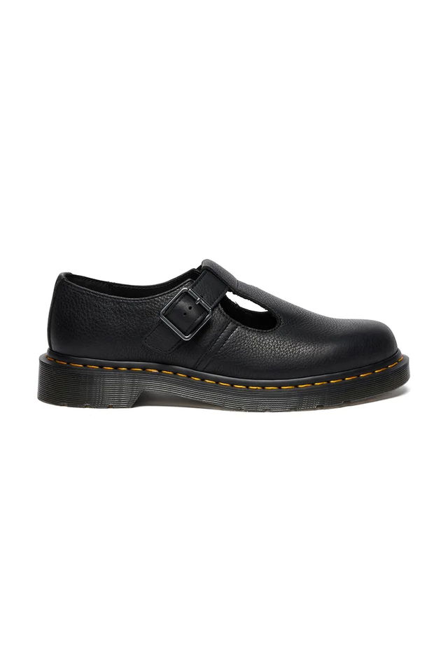 Polley Leather Mary Jane flat-heeled Shoes