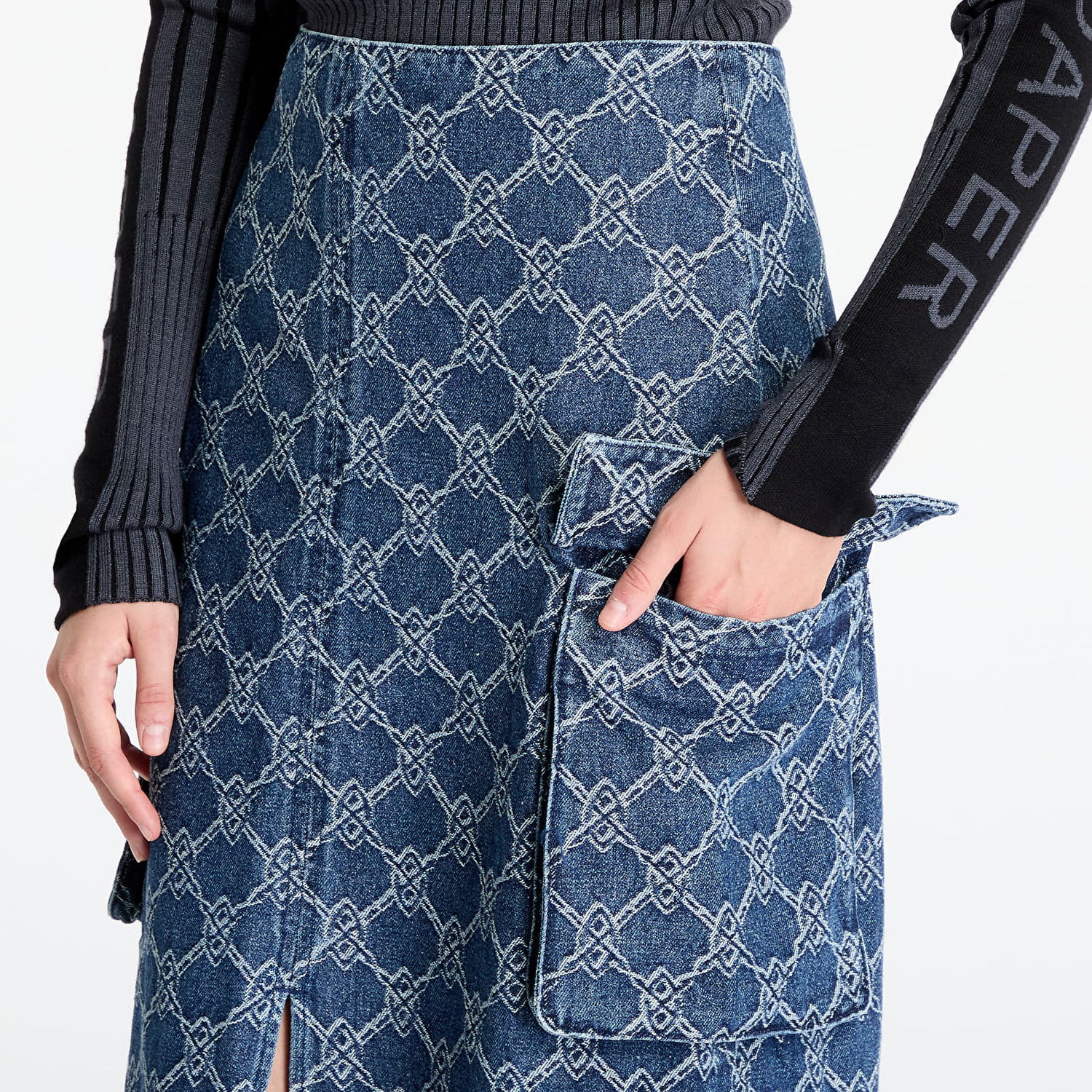 Пола DAILY PAPER Skirt Zora Denim Cargo Skirt Blue Синьо | 2421066, 1