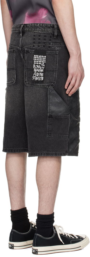 Къси панталони Ksubi Ksubi Maxx Operator Denim Shorts Черно | MSP25WA015, 2