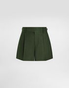 Dolce & Gabbana Linen Shorts with Belt