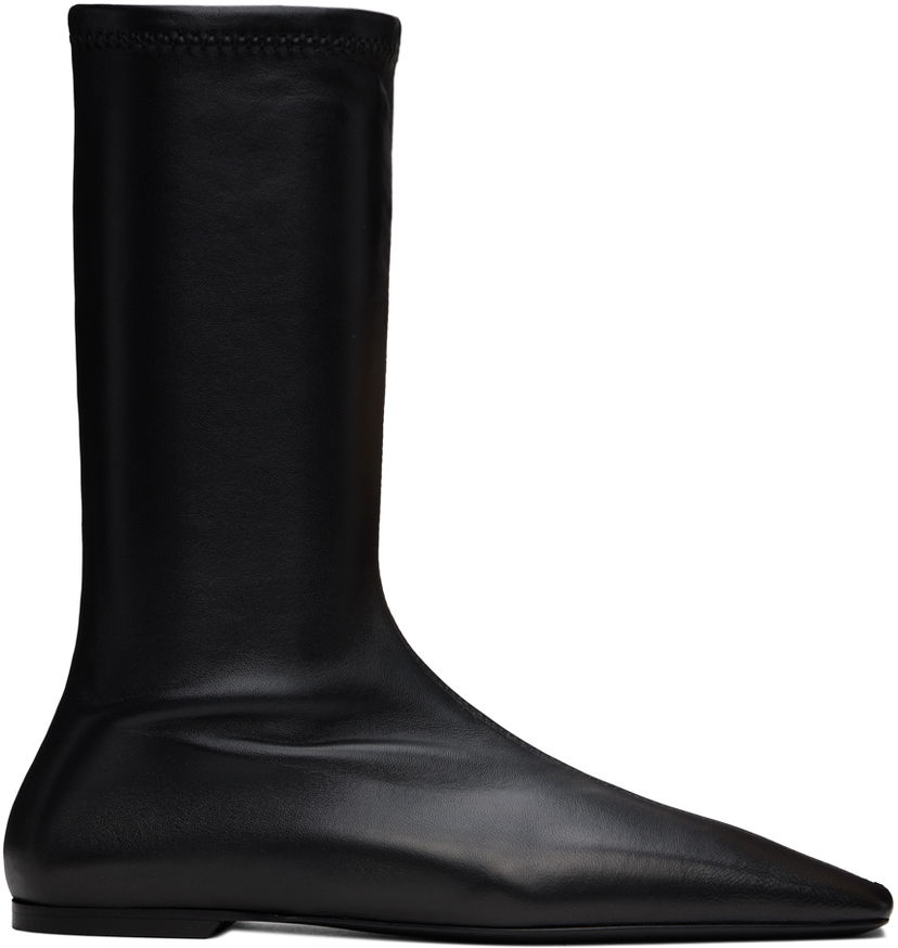 Облекло TOTEME TOTEME 'The Sock' Stretch Leather Boots Черно | 244-WAS0160-LE0089