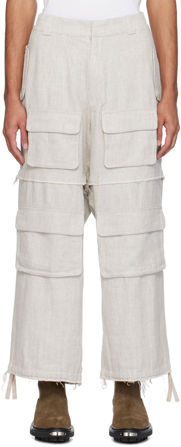 Raw Edge Cargo Pants