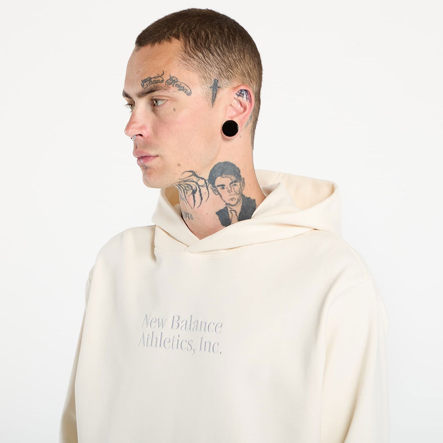 Суитчър New Balance Men's Hoodie Бежово | NBMT53925PEF, 1