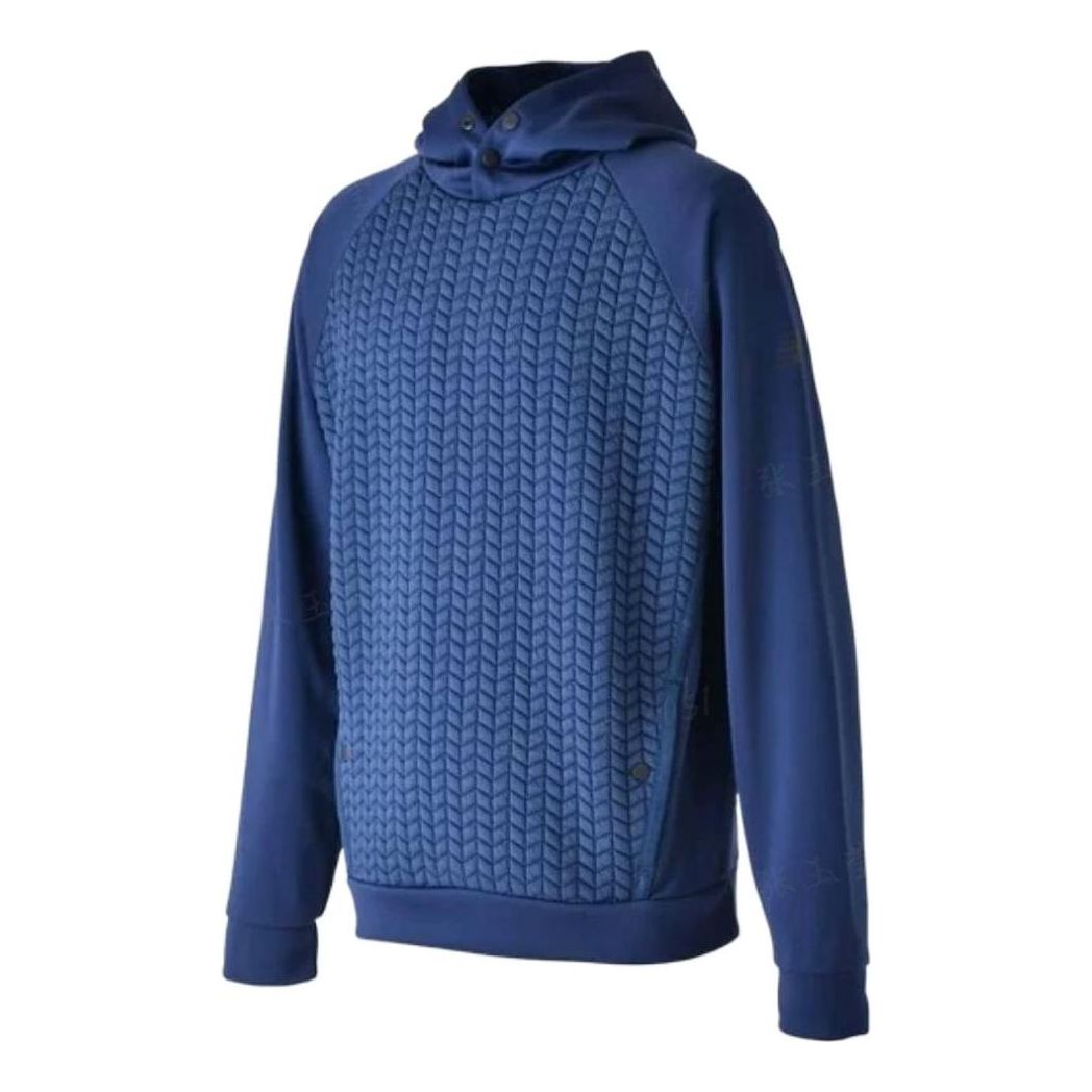 Суитчър New Balance R.W.Tech Heat Loft Pullover Hoodie Синьо | MT23155-NGO, 0