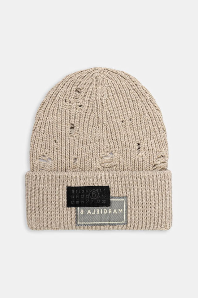 MM6 Maison Margiela Distressed Knit Beanie