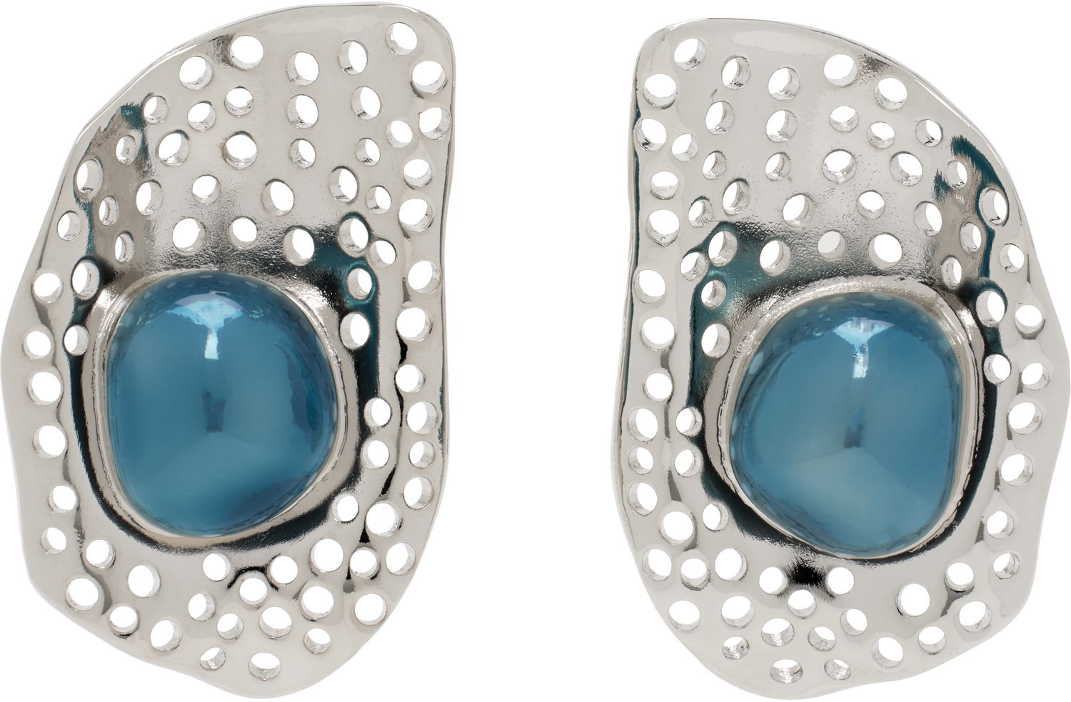 Обеци KIKO KOSTADINOV Kiko Kostadinov Alis Dish Earrings Металик | KKWSS25ER01-119, 0