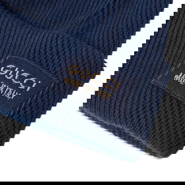 Шапка Gucci Patch Beanie Тъмно синьо | 772562-4G200-4100, 1