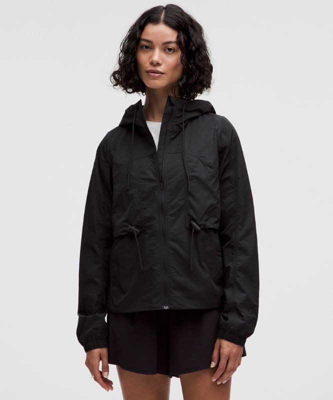 Ветровка lululemon lululemon Water-Repellent Hooded Jacket with Drawcord Черно | prod11860005, 0