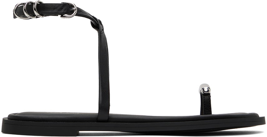 Пръстен rag & bone Rag & Bone Geo Ring Sandals Черно | WFF24PF038LE38, 0
