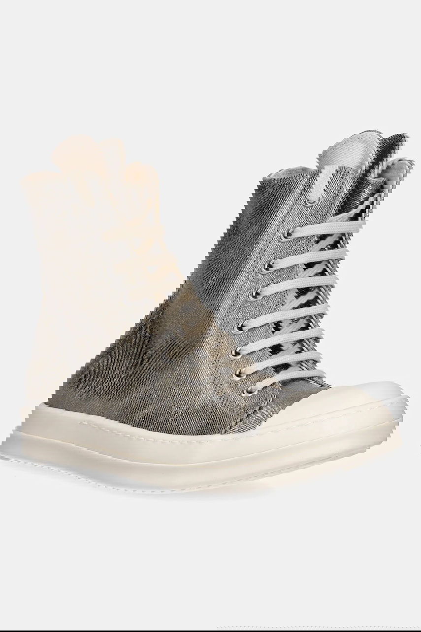 Кецове и обувки Rick Owens Rick Owens DRKSHDW High-Top Металик | DS02E7800.DPF, 0