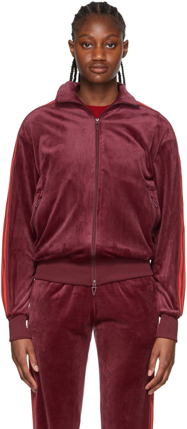 Суитчър adidas x IVY PARK IVY PARK Velvet Track Jacket Червено | HN0305