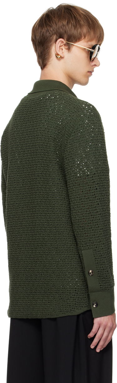 Пуловер Bottega Veneta Bottega Veneta Crochet Cardigan Зелено | 841367V5SP03293, 2