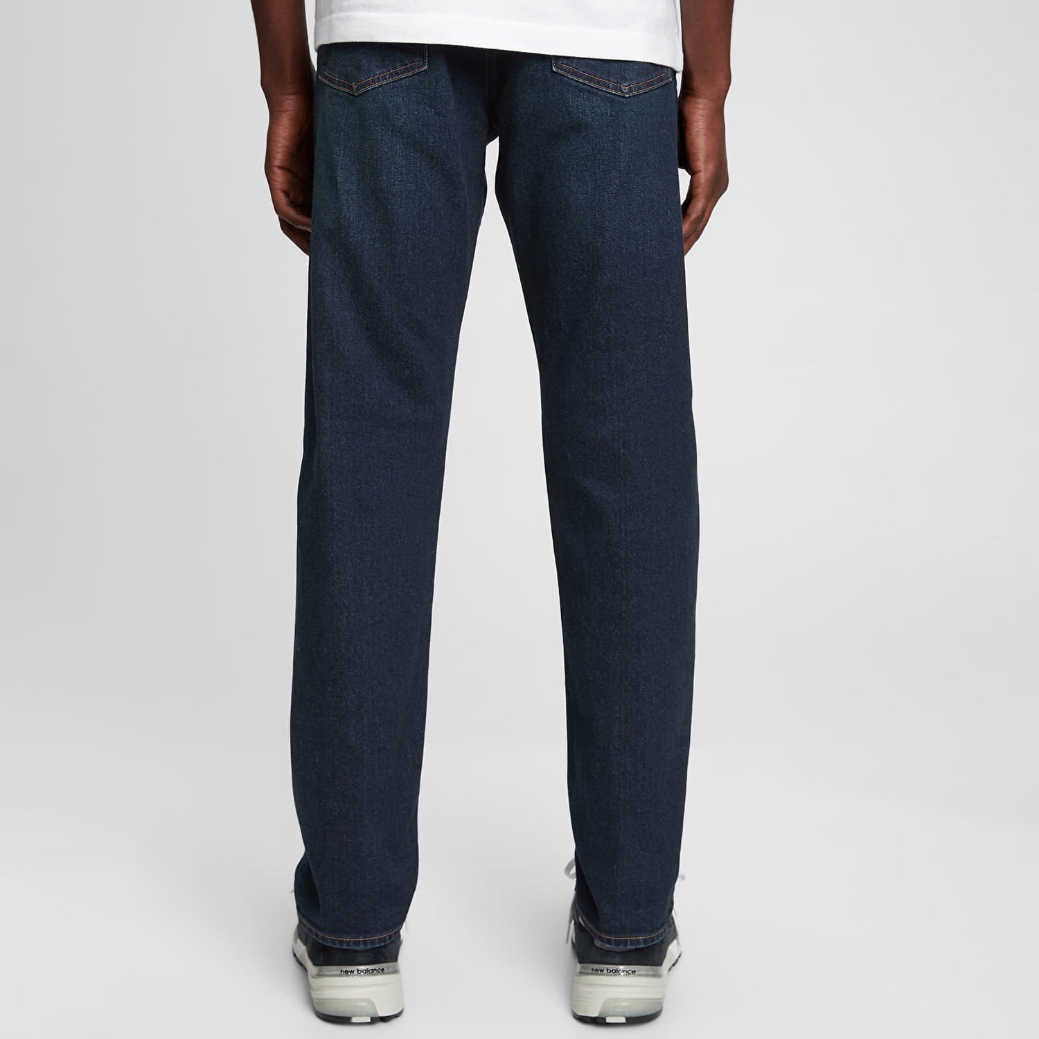 Дънки GAP Denim Pants Slim Straight Worn Dark Черно | 709153-00, 1