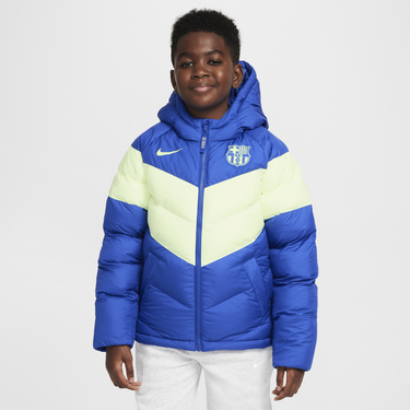 Пухо яке Nike FC Barcelona Synthetic-Fill Hooded Jacket Синьо | FQ3423-417, 0