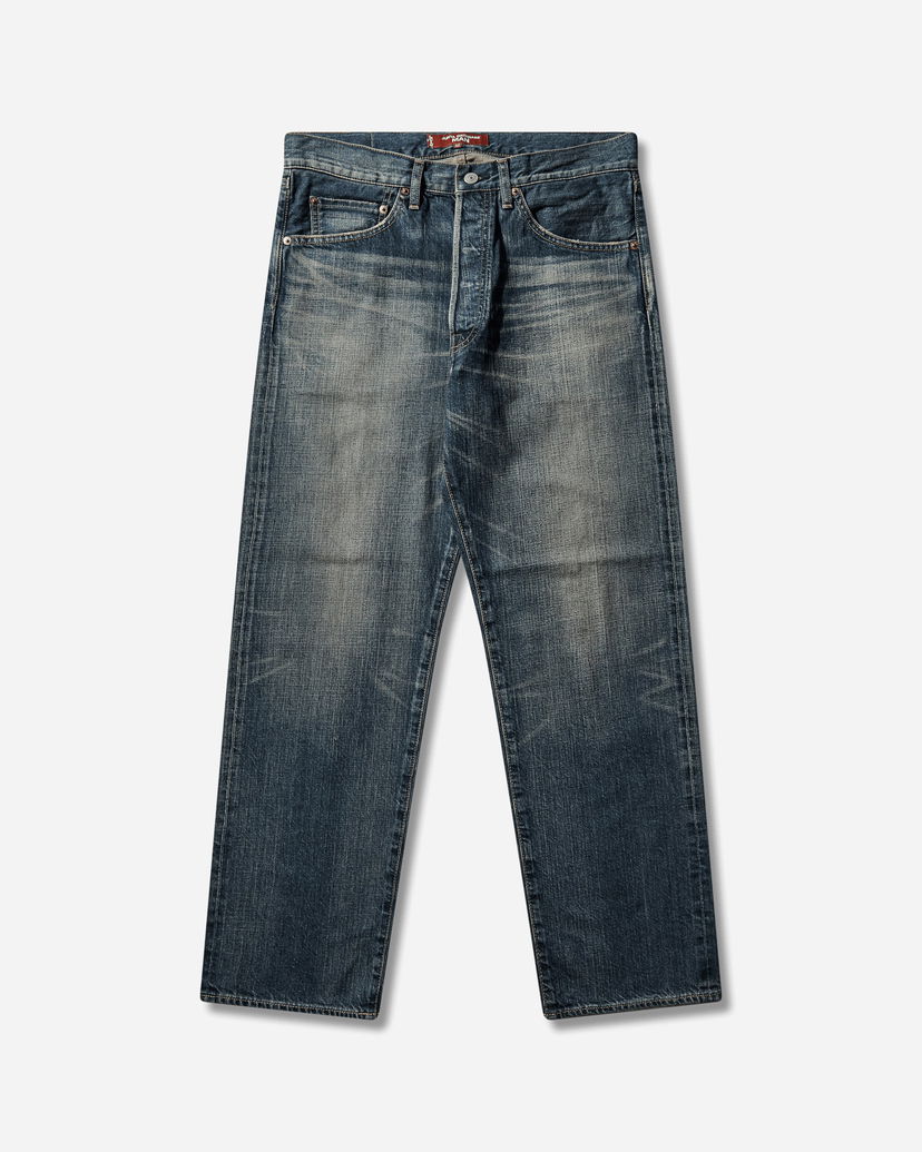 Дънки Junya Watanabe Junya Watanabe Man Selvedge Faded Denim Pants Синьо | WP-P216-W25 1